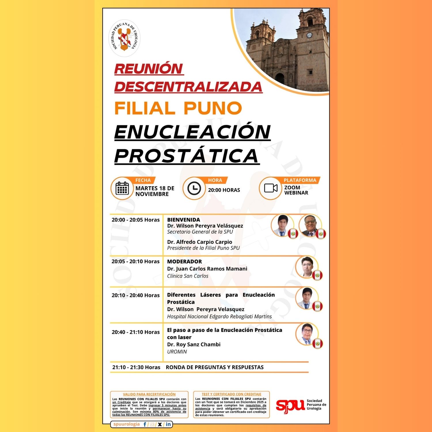 Lee más sobre el artículo REUNIÓN DESCENTRALIZADA Filial Puno