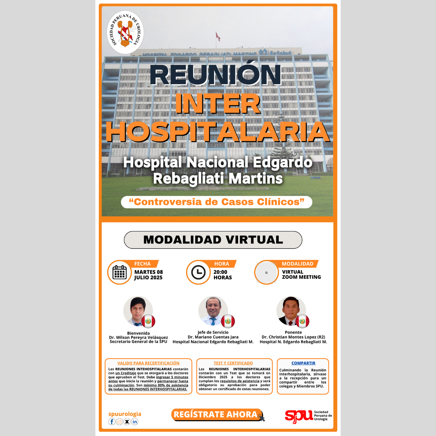 Lee más sobre el artículo REUNIÓN INTERHOSPITALARIA | Hospital Nacional Edgardo Rebagliati Martins