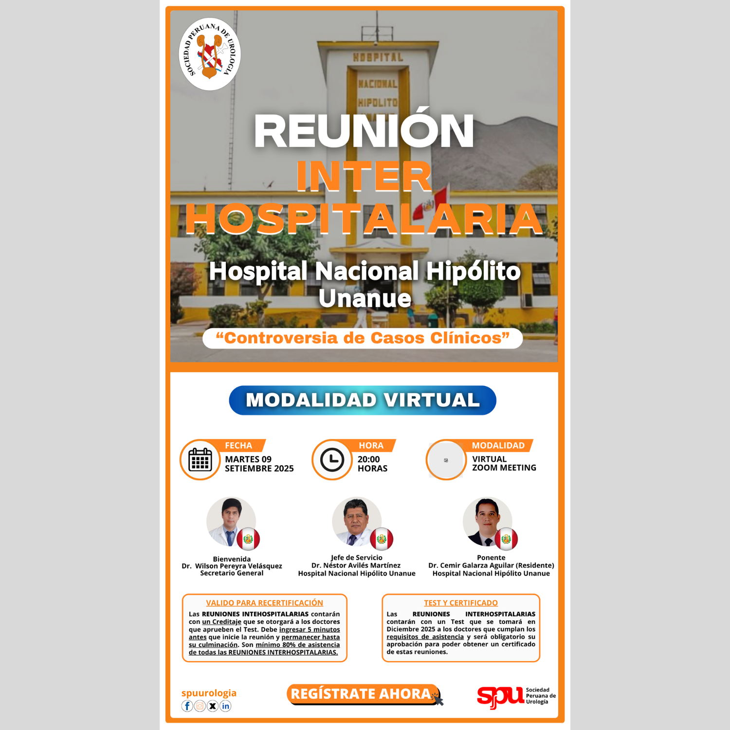 Lee más sobre el artículo REUNIÓN INTERHOSPITALARIA | Hospital Nacional Hipólito Unanue