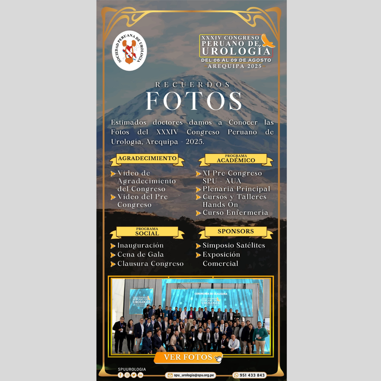 Lee más sobre el artículo FOTOS – XXXIV CONGRESO PERUANO DE UROLOGIA 2025